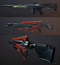Weapon concepts , Dmitriy Rabochiy : In the begining the idea was to make generic weapon concepts but I felt that I am too tired of doing clean and dry rendering in Octane and keyshot and decided to set a new task for me. Is it possible to make a weapon c