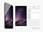 iPhone 6 & iPhone 6 Plus UI Kit Psd