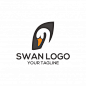 Swan logo Premium Vector