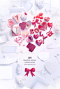 St. Valentine's Day Scene Creator : Greatest pack for upcoming Valentine's day. With 160+ items you can create unlimited variations of header/hero images. Every item was modeled, textured, rendered and retouched. Layered shadow in multiply mode for realis