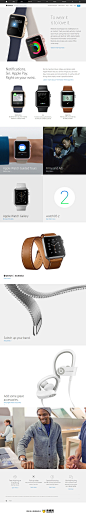 Apple Watch产品网站，来源自黄蜂网http://woofeng.cn/