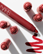 Photo by NARS Cosmetics on September 04, 2023. May be an image of one or more people, lipstick, makeup, cosmetics and text.