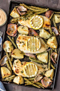 One Pan Chili Lime Ranch Chicken and Vegetables | The Cookie Rookie
