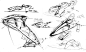 KISKA概念雪地车设计手绘方案——关注小站，同时分享手绘技巧及资源：工业设计手绘交流群44273244