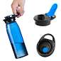 Amazon.com : MarlJohns Handle Tritan BPA-Free Water Bottle 28-Ounce (Blue) : Sports & Outdoors