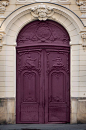 Paris Photo  Purple Door Parisian Architecture Fine by ParisPlus, $25.00