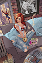 Mary Jane Watson Comics iPhone wallpaper