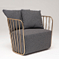 北欧布艺沙发单人沙发设计师创意餐厅沙发椅会客椅咖啡厅沙发餐椅-淘宝网
