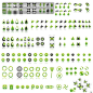 多款绿色植物图标矢量素材