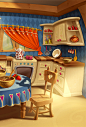 "Kidy" kitchen : Illustration for TV advertising