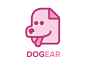 Dogear Logo  app logo dog ear pink