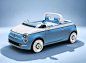 the fiat 500 spiaggina by garage italia goes topless to celebrate its 60th birthday :  