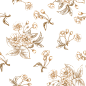 复古花卉花朵纹理无缝背景免抠PNG图案 AI矢量印刷设计素材 (13)