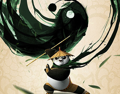 《功夫熊猫3》中国定制版海报