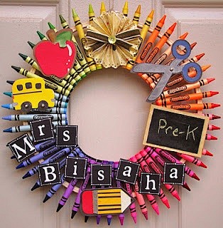 teacher wreath | ~)(...