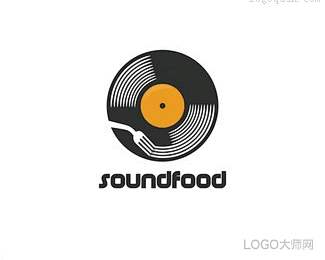 Soundfood餐厅标志设计欣赏_LO...
