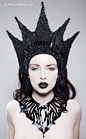 Gothic Couture 'Mistress of Darkness' Evil Queen Kokoshnik Headdress