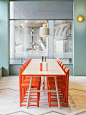 Note Design Studio have collaborated with Lerch to design Finefood, a restaurant and coffee shop in Stockholm, Sweden.