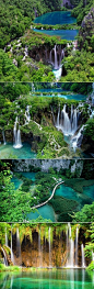 The Plitvice Lakes: They are a series of 16 lakes incorporated by amazing waterfalls and they are also part of the Croatian National Park : #travel #tour #trip #vacation #holiday #adventure #place #destinations #outdoors: 