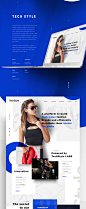 TechStyle : Art direction and graphic design for the new TechStyle Fashion Group corporate website. 