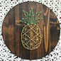 Pineapple string art DIY idea