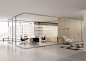 Removable partition / aluminum / glass / for offices - ARIA - BABINI OFFICE