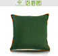 百搭园 现代绿色 咖色百搭样板房装饰软装抱枕（含芯）-淘宝网