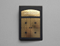 LES AMBASSADEURS GREETING CARD : Greeting card with laser die cut and gold hotfoil