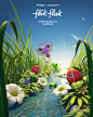 Flik Flak Sunny Hours '16 : We created the new campaign, consisting of three main visuals, an animation and the print products for the actual Flik Flak summer campaign in direct cooperation with Swatch. Our job was to develop three unique and playful comp