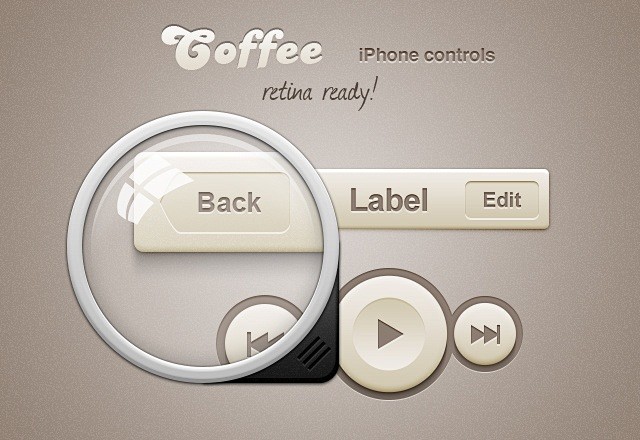 咖啡iPhone控制器UI界面设计_软件...