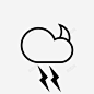 夜间风暴气候云图标 标志 UI图标 设计图片 免费下载 页面网页 平面电商 创意素材