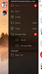 myMail iPhone应用程序：侧边栏与背景视频 - 手机界面 - 黄蜂网woofeng.cn