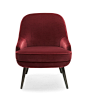 简艺北欧小户型休闲沙发椅阳台懒人小躺椅设计师家具375 Chair-淘宝网