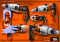 DESIGN PROJECT:  1 & 2 Speed Global Hammerdrills : This project illustrates some of the development process behind the global 1 & 2 speed hammer drills developed for Stanley Black & Decker. The design goal was to target a broad user demographi