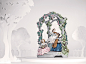Lladro Fine Porcelain Campaign : For Spanish Fine Porcelain brand Lladro's new campaign we created a number of ethereal, iridescent white sets as backdrops for their unique sculptures. Each set was made to accompany the porcelain pieces perfectly, giving 