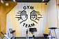 GYM TEAM 健身俱乐部标识导视设计，zernaev.com作品。-古田路9号-品牌创意/版权保护平台