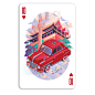 Skoda Poker Cards : Illustration for a full deck of poker cards for Skoda Cars China.