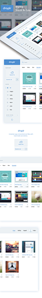 Droplr Dashboard 