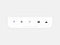 Tab Bar Micro Interaction navigation microinteraction profile email plus flash lighting scissors icon tab bar