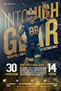 2014 ND WIN Posters : Posters made after each win of the 2014 Season. Each poster features score, quotes, photo/impact player, and infographic.