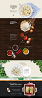 波兰Dolina smaków饺子美食产品展示酷站。酷站截图欣赏-编号：100576 #素材# #色彩#