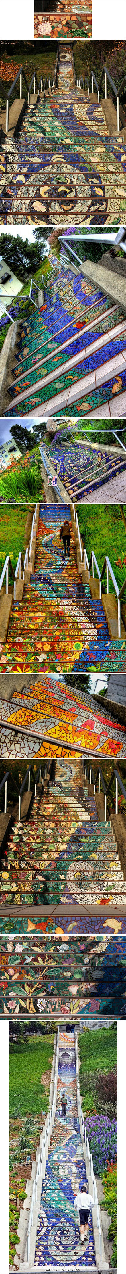 艺术台阶，属于旧金山的城市标签 每座城市...