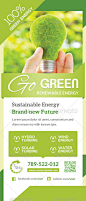Renewable Energy - Go Green - Roll-Up Banner