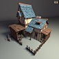 SQUARE WAR, ZC WANG : Personal project, compose a small architectural scene exercise, and finally use a blender to render