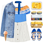 A fashion look from February 2017 featuring off shoulder tops, jean jacket and short skirts. Browse and shop related looks.