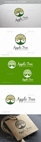 苹果树标志模板——自然标志模板Apple Tree Logo Template - Nature Logo Templates苹果、餐饮、交付、饮食,饮食,饮食,环保,食品,新鲜水果,水果标志、绿色增长、卫生、健康、果汁、叶、生活方式、自然、自然、营养、营养学家,有机的,商店,素食者 apple, catering, delivery, diet, dietary, dietetic, eco, food, fresh, fruit, fruit logo, green, growth, health, 