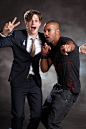 matthew gray gubler, and shemar moore.  - criminal minds.