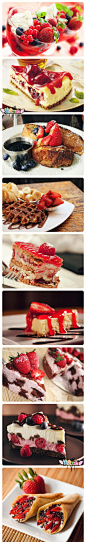 美食工场：各式各样的草莓蛋糕，草莓控们看了凌乱了吧



