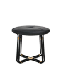 CODE: CH-S610 DIMENSIONS: W450 x D450 x H420mm Seating height: 420mm MATERIAL: Upholstered seat, Powder coated steel base, Brass plated stainless steel connectors