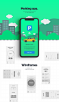 Parking app. : App design using NFC scenario at automated Parking without human factor. Developed for the Middle East clients.